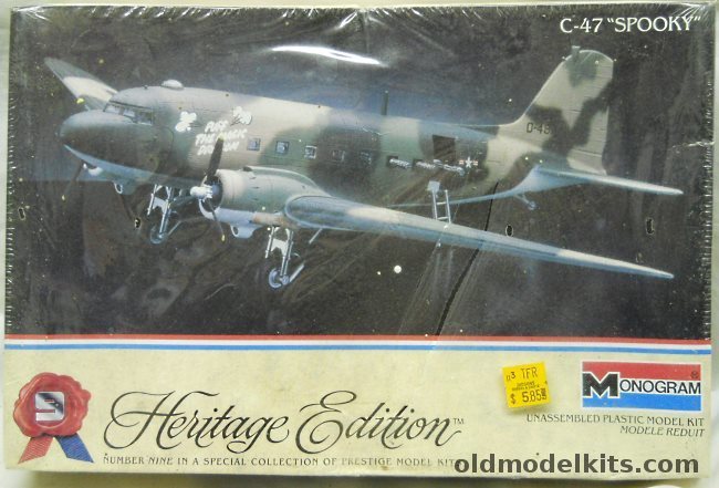 Monogram 1/90 C-47 'Spooky' Gunship - Heritage Edition Issue, 6059 plastic model kit